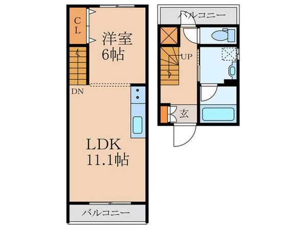 プリンセスライン石神井台の物件間取画像